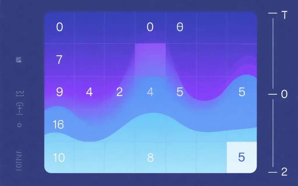 比分概率热力图示例：0-5进球矩阵，颜色表示概率大小